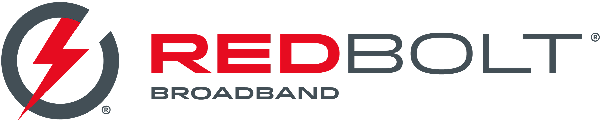 Red bolt broadband logo
